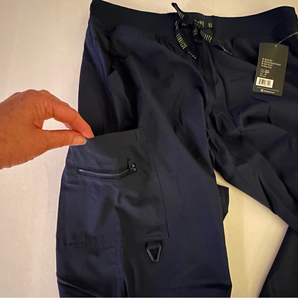 Med Couture Activate Women's Scrub Pants, Size Medium, Navy Blue - Picture 4 of 10